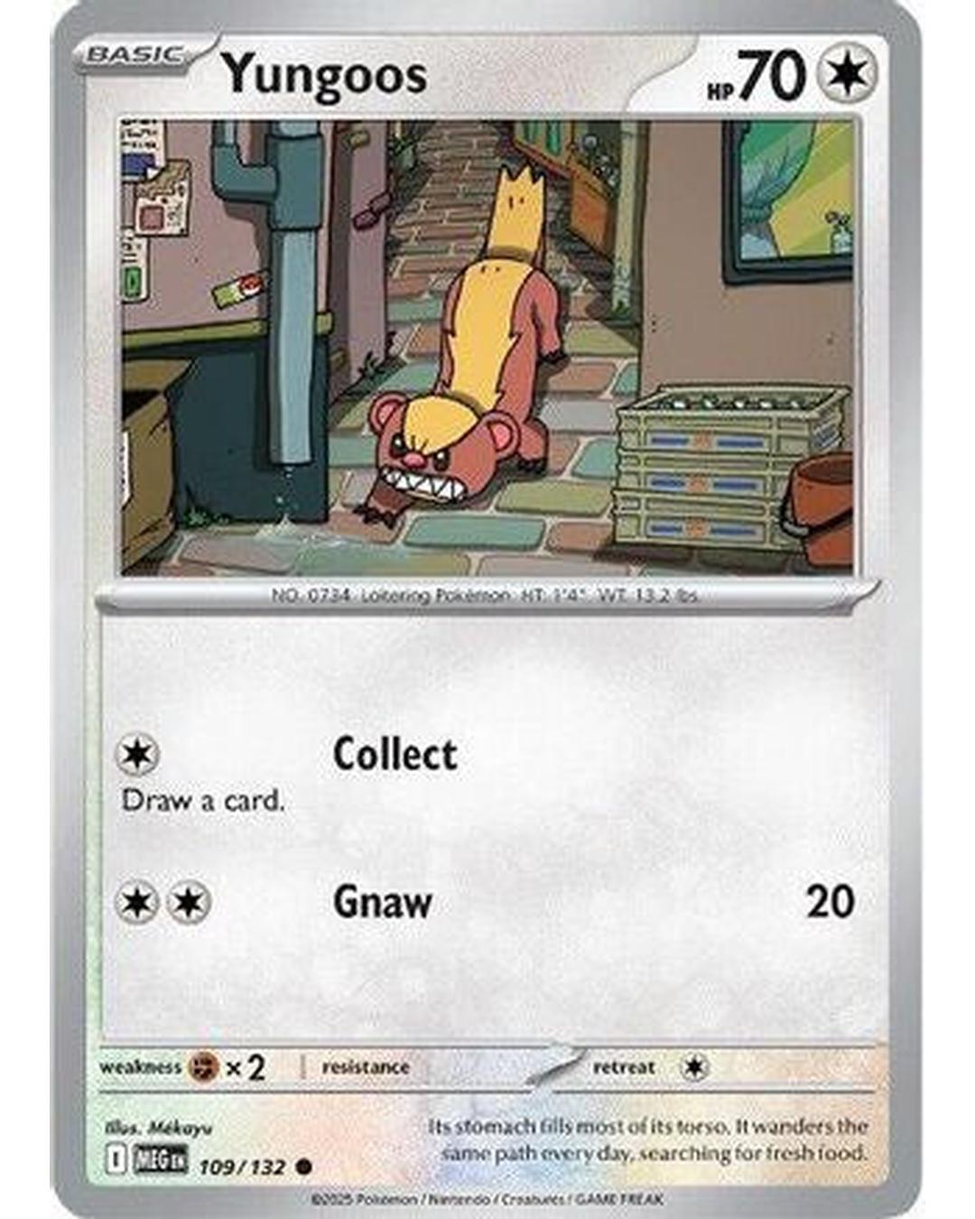 Yungoos 109/132  ME01 Mega Evolution - Common