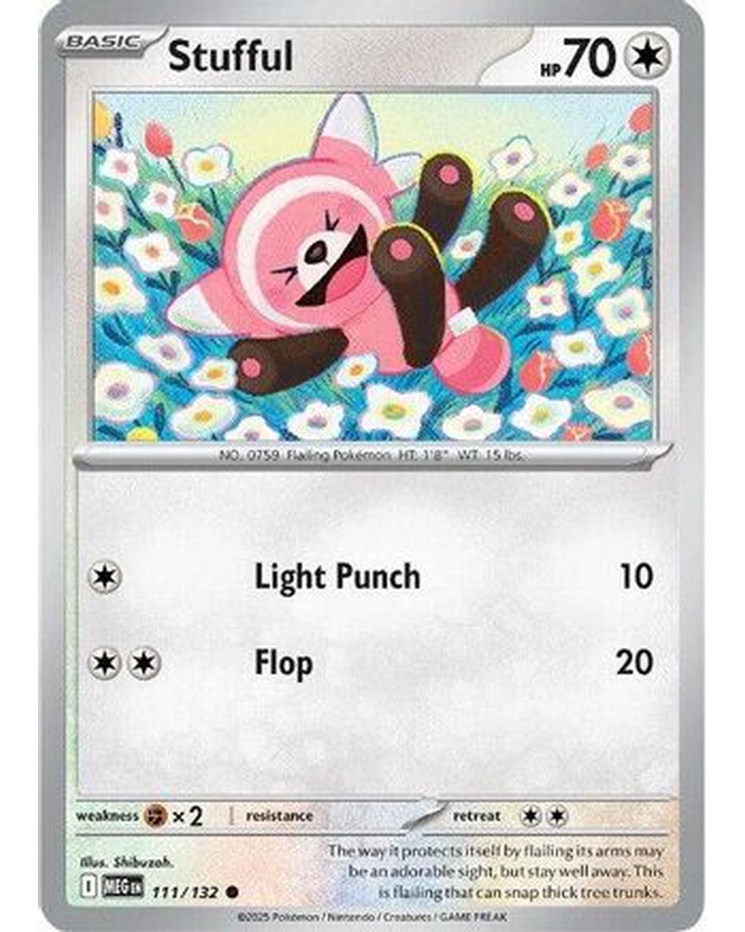Stufful 111/132  - Reverse Holofoil ME01 Mega Evolution - Common