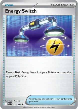 Energy Switch 115  - Reverse Holofoil ME01 Mega Evolution - Common