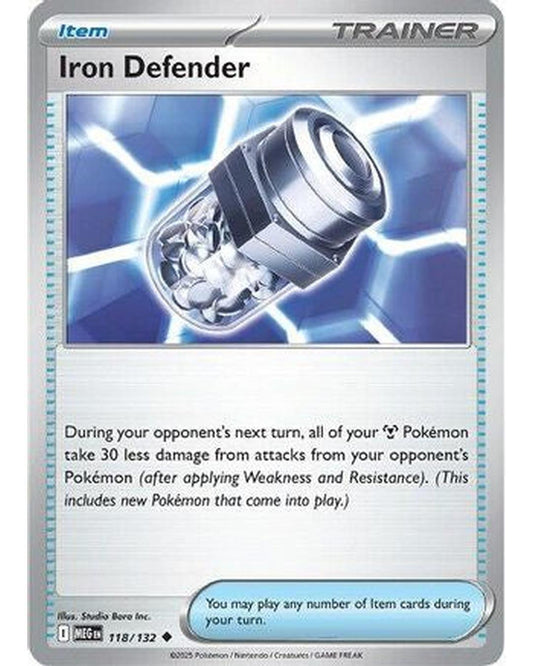 Iron Defender 118/132  ME01 Mega Evolution - Uncommon