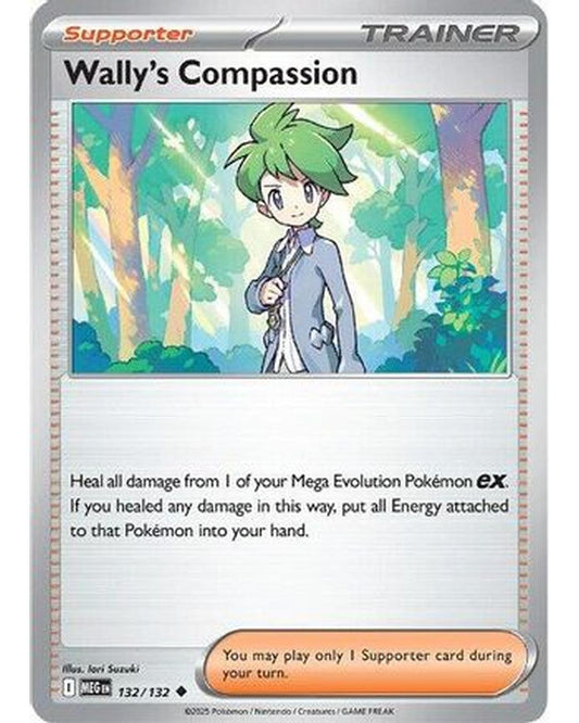 Wally's Compassion 132/132  - Reverse Holofoil ME01 Mega Evolution - Uncommon