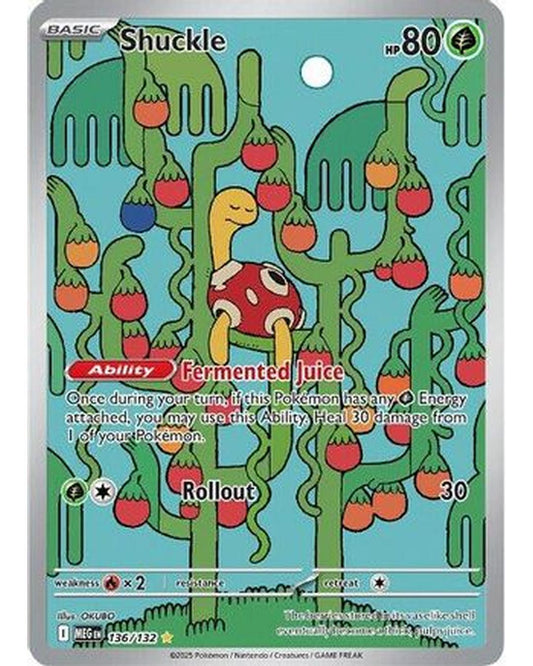 Shuckle 136/132  - Holofoil ME01 Mega Evolution - Illustration Rare
