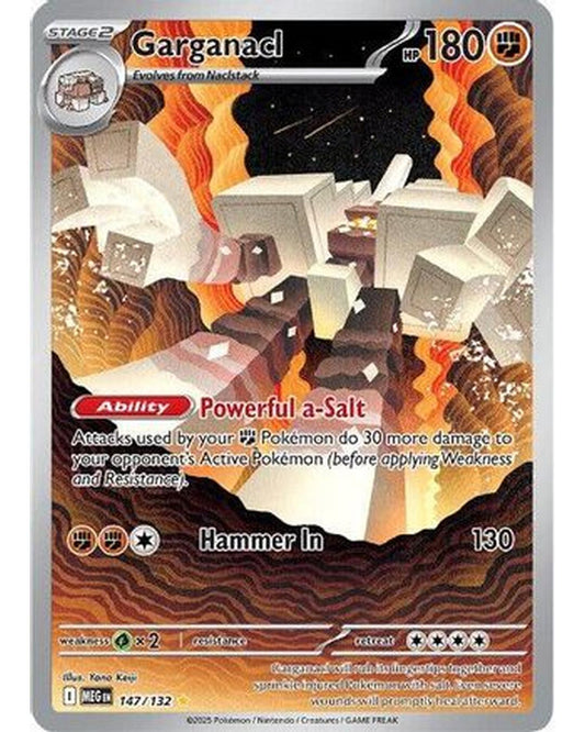 Garganacl 147/132  - Holofoil ME01 Mega Evolution - Illustration Rare