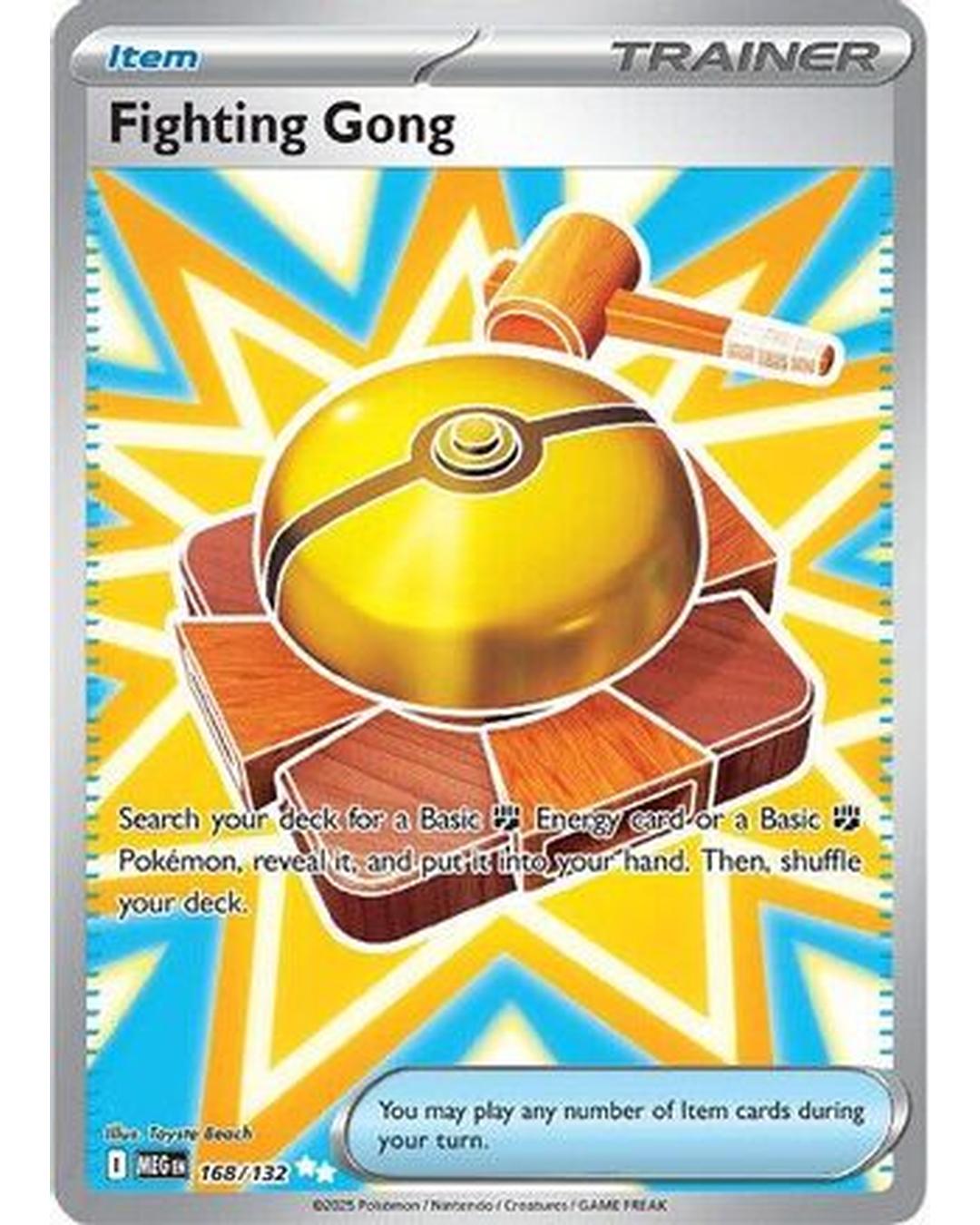 Fighting Gong 168/132  - Holofoil ME01 Mega Evolution - Ultra Rare