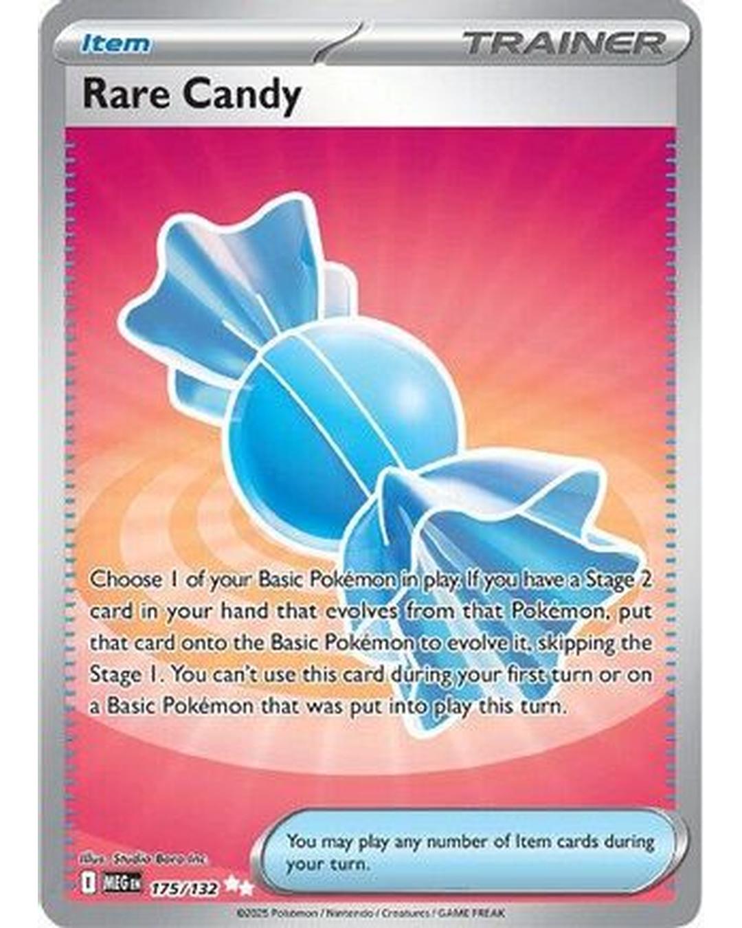 Rare Candy 175/132  - Holofoil ME01 Mega Evolution - Ultra Rare
