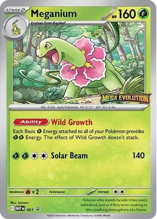 Meganium 001  ME Mega Evolution Promo - Promo