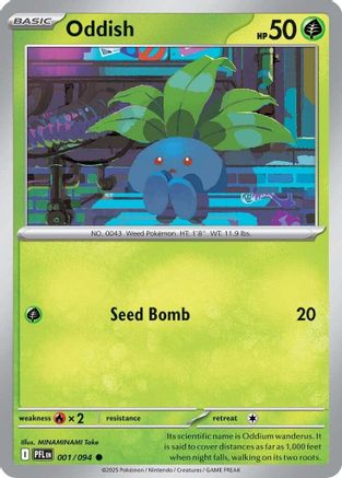 Oddish 001  ME02 Phantasmal Flames - Common