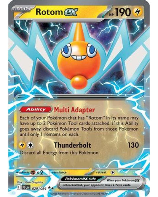 Rotom ex 029/094  - Holofoil ME02 Phantasmal Flames - Double Rare