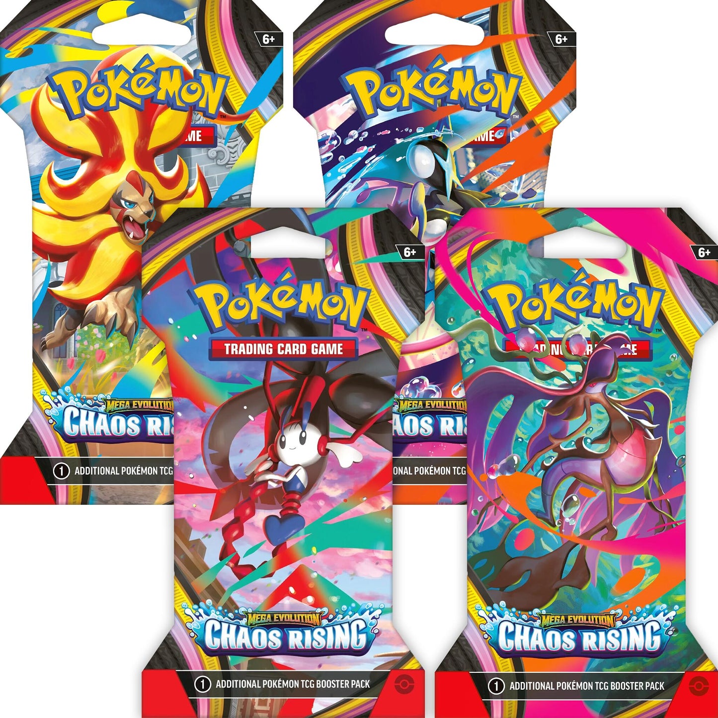 Chaos Rising Sleeved Booster Pack Art Bundle [Set of 4]