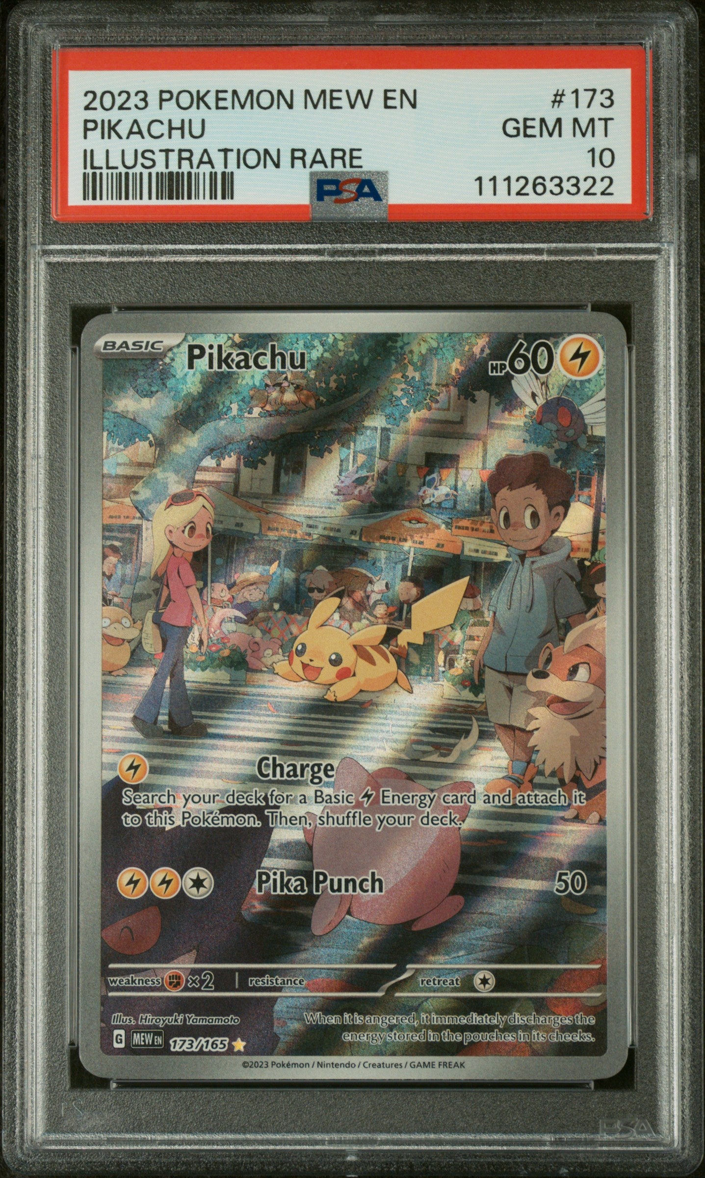 PSA 10 - 2023 Pokemon SV: Scarlet & Violet 151 #173 Pikachu