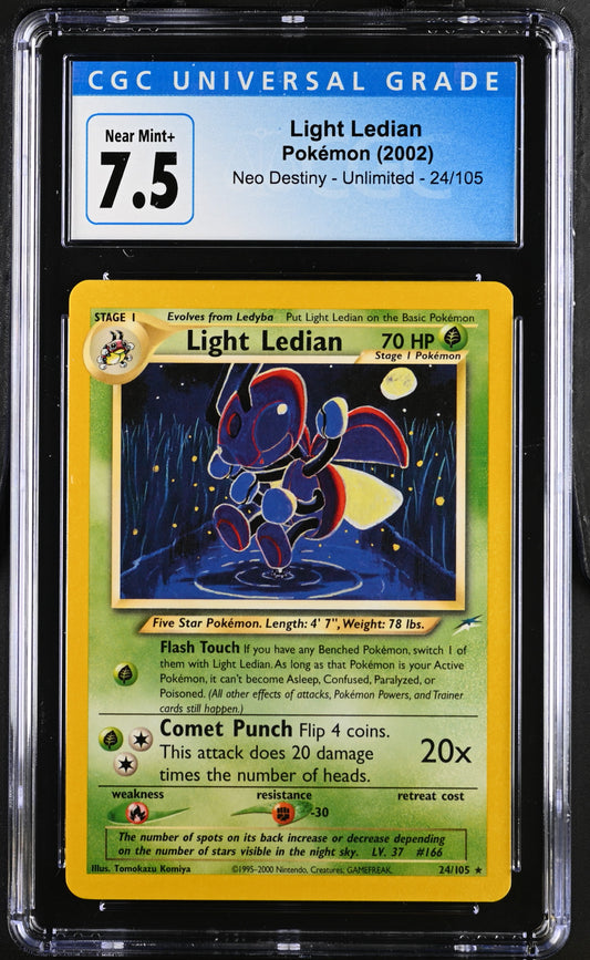 CGC 7.5 - 2002 Pokemon Neo Destiny #024 Light Ledian