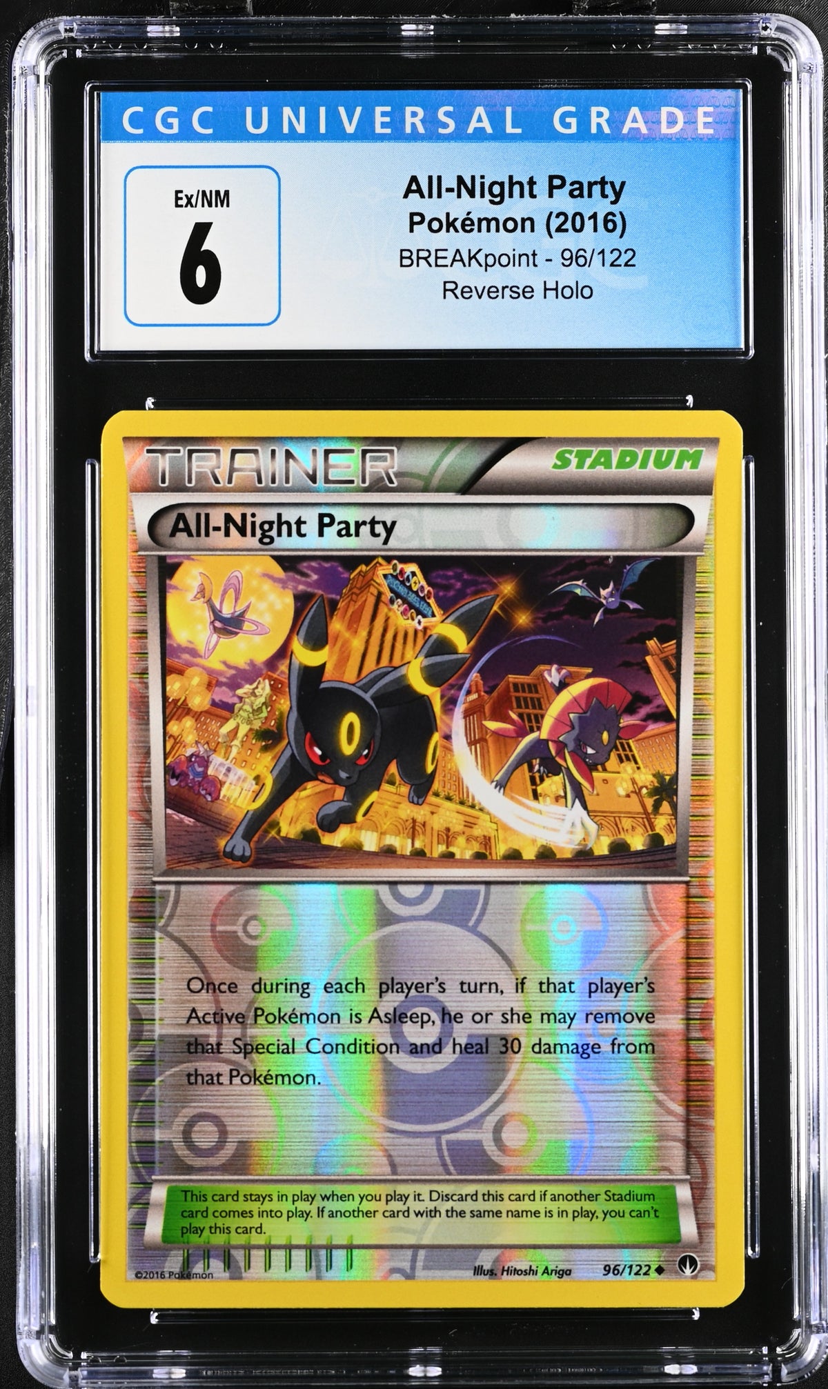 CGC 6 - 2016 Pokemon XY - BREAKpoint #96 All-Night Party