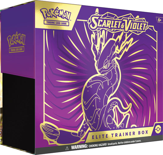 Pokemon TCG Scarlet and Violet Miraidon Elite Trainer Box (Damage Shrink Wrap)