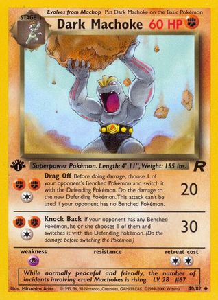 Dark Machoke 040/82  - Unlimited Team Rocket - Uncommon