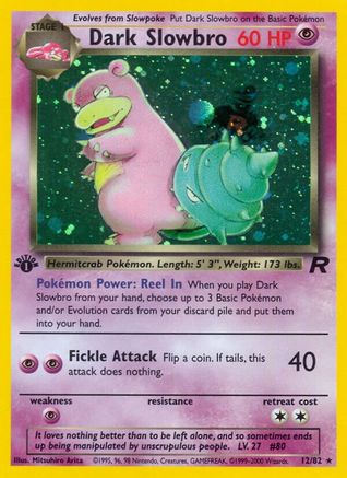 Dark Slowbro (12) 012/82  - Unlimited Holofoil Team Rocket - Holo Rare