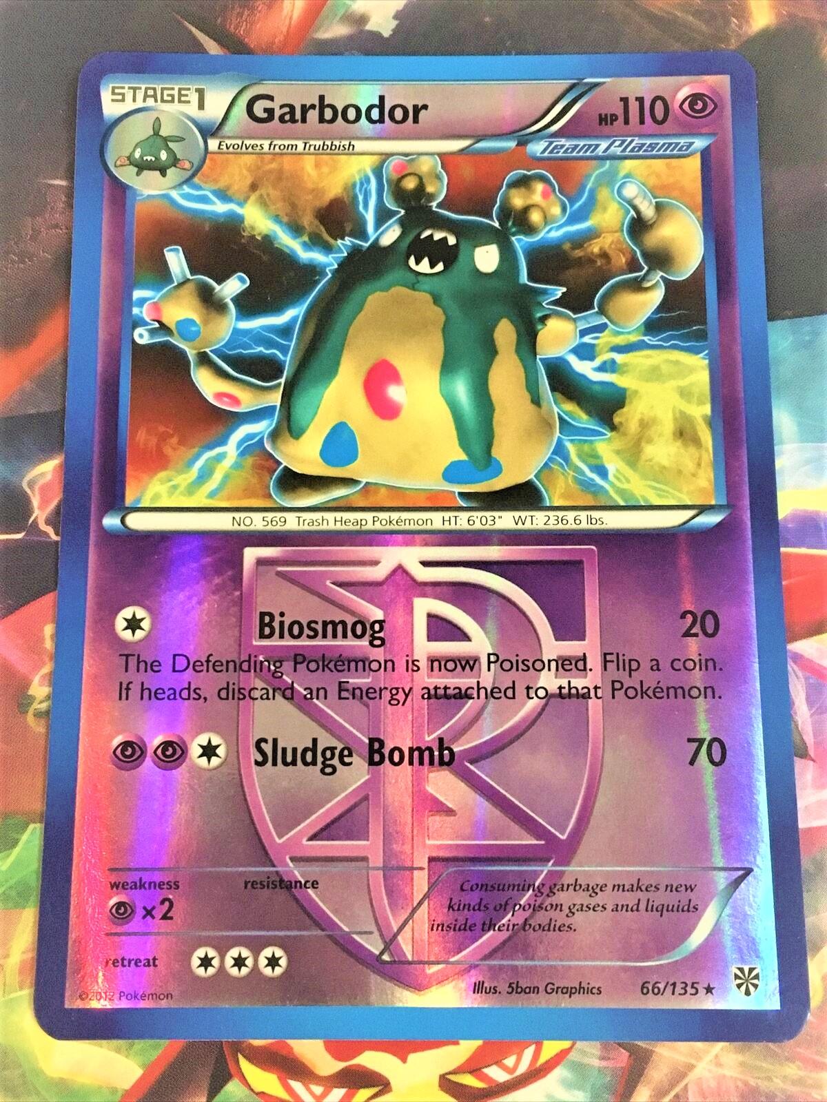 Garbodor (Team Plasma) (66) 66/135 - (Plasma Storm) (Holo Rare) Reverse Holofoil