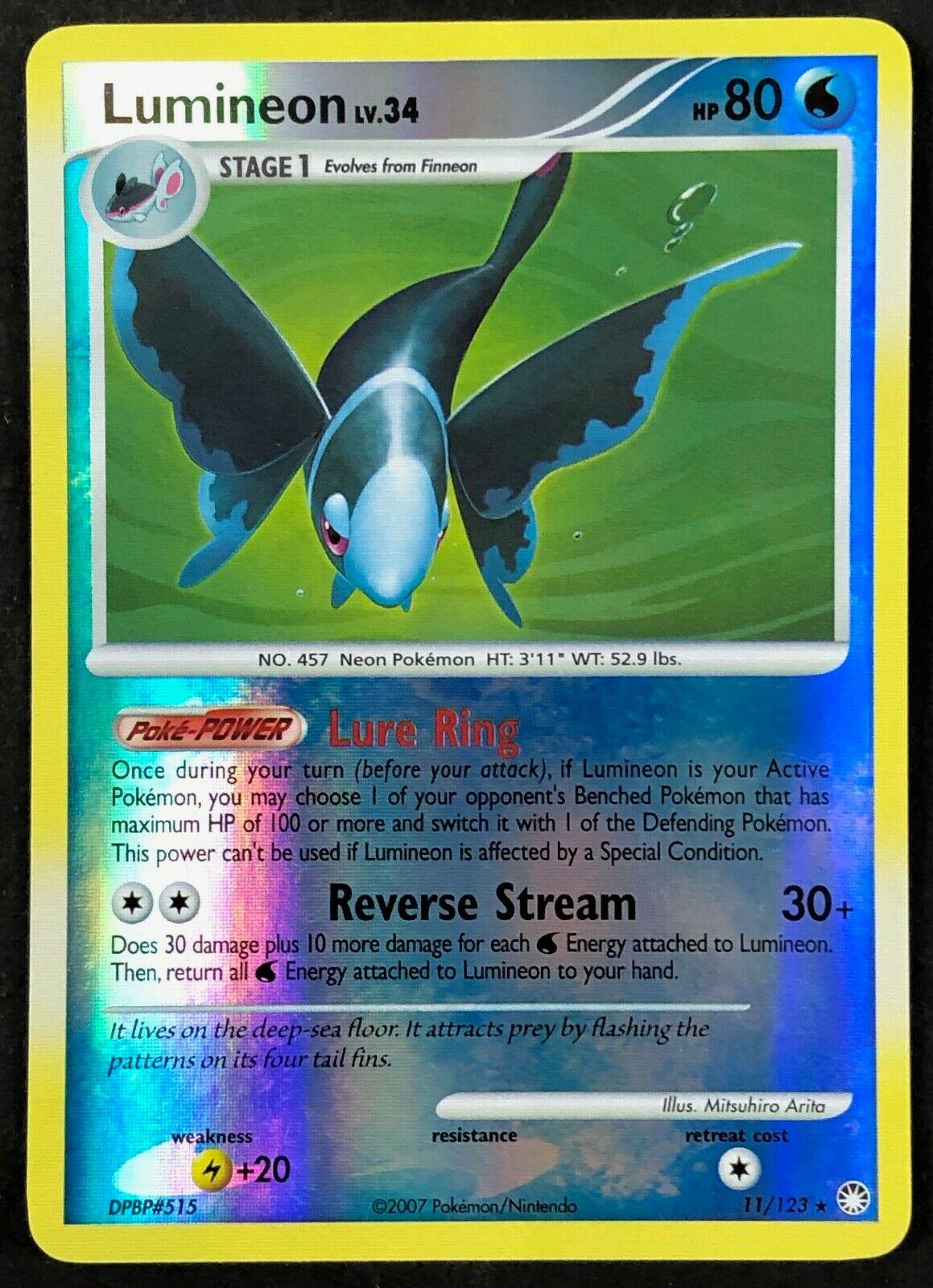 Lumineon 11/123 - (Mysterious Treasures) (Holo Rare) Reverse Holofoil