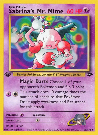 CGC 9 - 2000 Pokemon Gym Challenge #059 Sabrina's Mr. Mime
