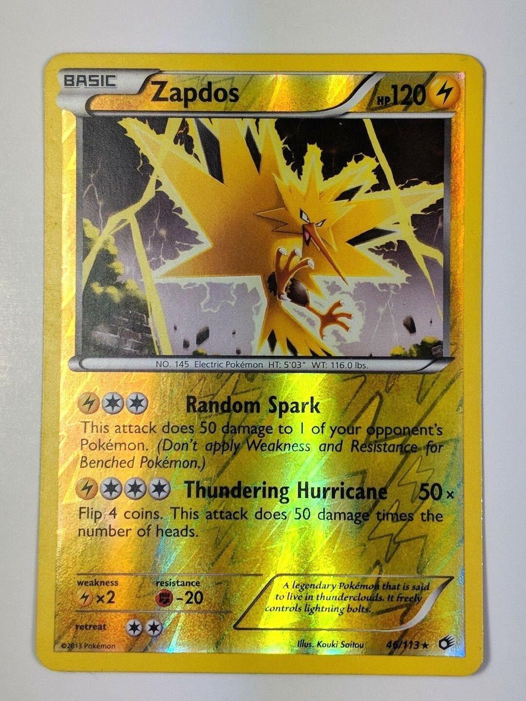 Zapdos 46/113 - (Legendary Treasures) (Holo Rare) Reverse Holofoil