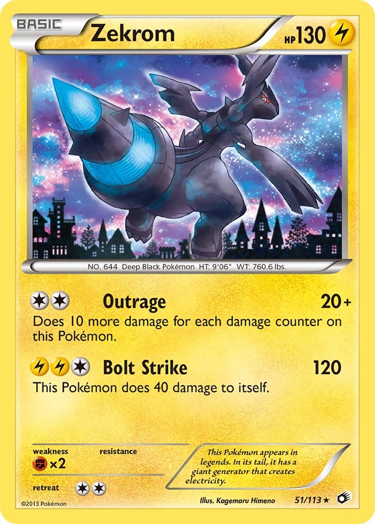 Zekrom 51/113 - (Legendary Treasures) (Holo Rare) Holofoil