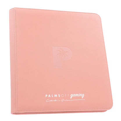 Collector's Series 12 Pocket Zip Trading Card Binder - PINK - Groovy Collectables