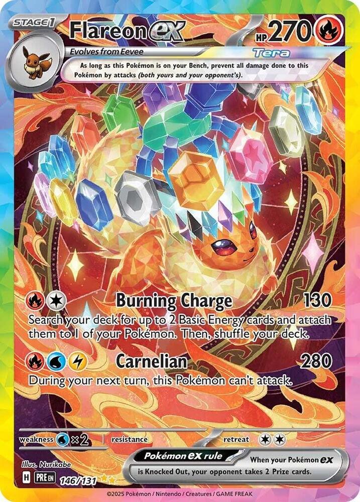 FLAREON EX (146/131)[SCARLET & VIOLET: PRISMATIC EVOLUTIONS ] - Groovy Collectables