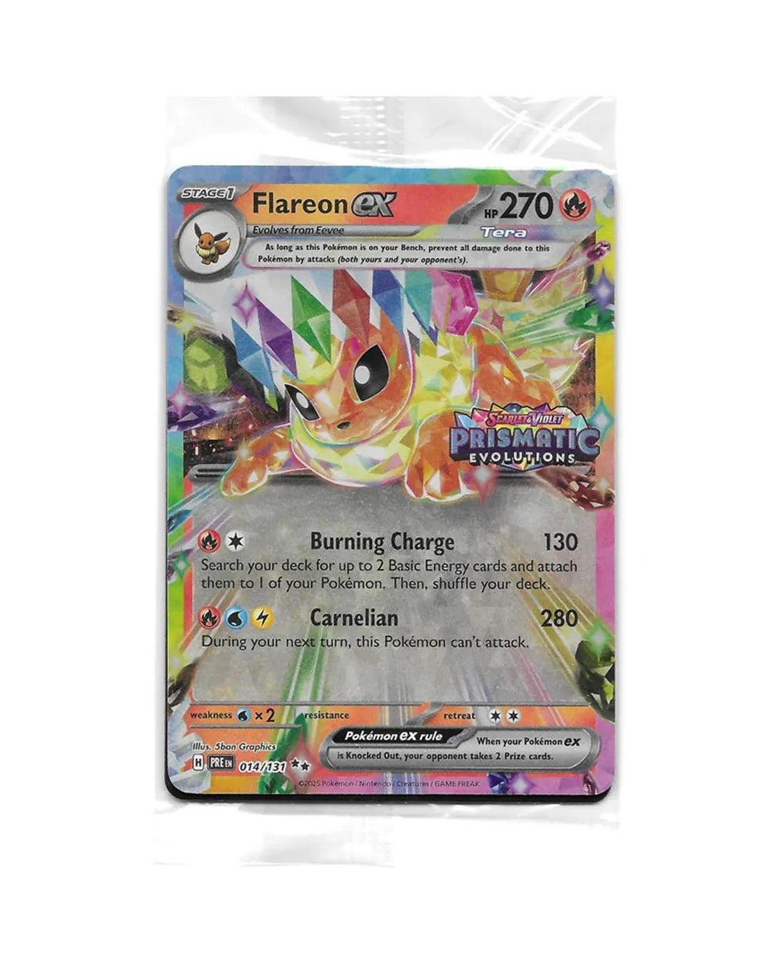 Flareon ex 014/131 - Prismatic Evolutions Surprise Box Promo (Sealed)