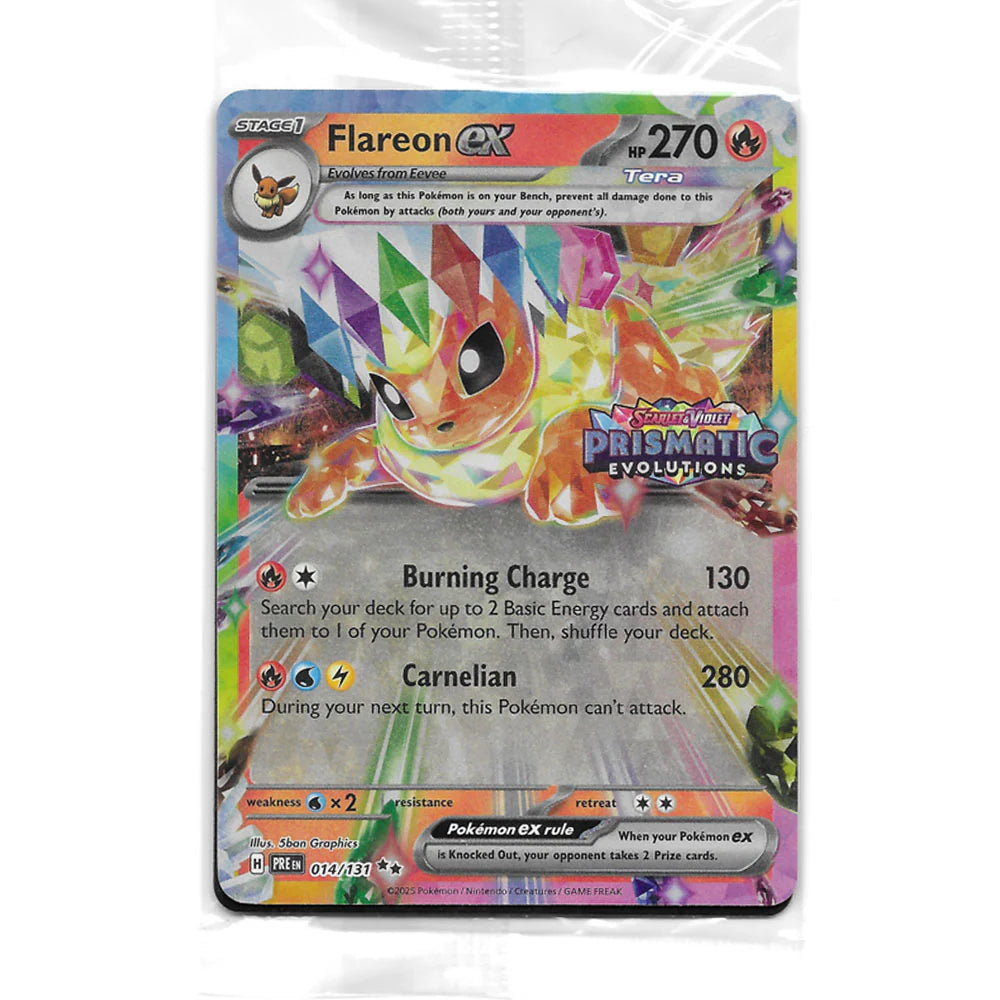 Flareon ex 014/131 - Prismatic Evolutions Surprise Box Promo (Sealed)
