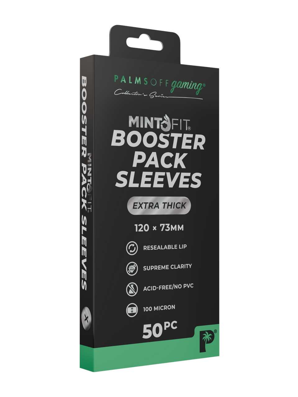 MintFit Booster Pack Sleeves - Extra Thick 50pc