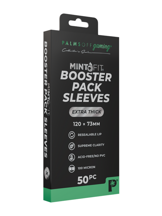 MintFit Booster Pack Sleeves - Extra Thick 50pc