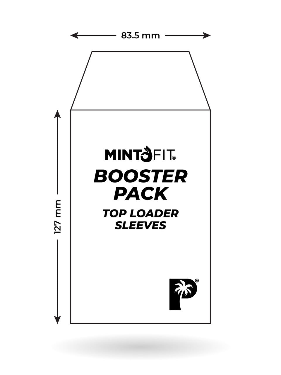 MintFit Booster Pack Top Loader Sleeves - 50pc