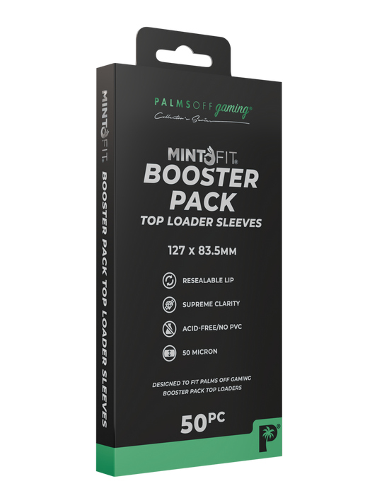 MintFit Booster Pack Top Loader Sleeves - 50pc
