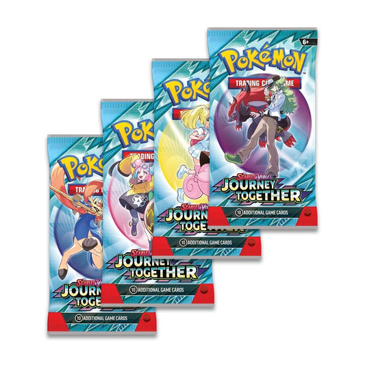Pokemon TCG: Journey Together Booster Pack Art Bundle [Set of 4]