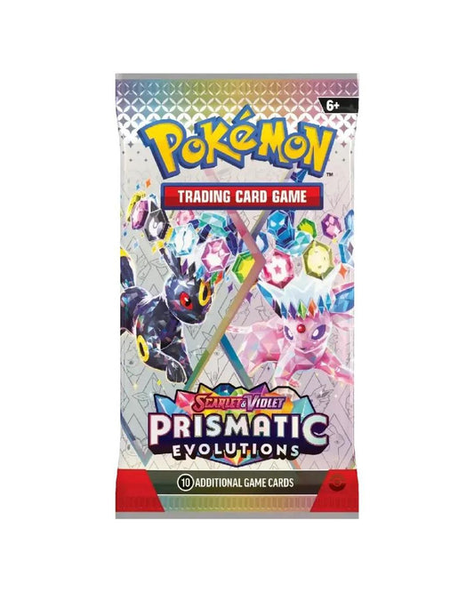 Pokemon TCG - Prismatic Evolutions Booster Pack Groovy Collectables Pokemon TCG - Prismatic Evolutions Booster Pack Groovy Collectables