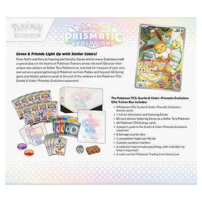 POKÉMON TCG Scarlet & Violet 8.5: Prismatic Evolutions Elite Trainer Box (ETB) - Groovy Collectables