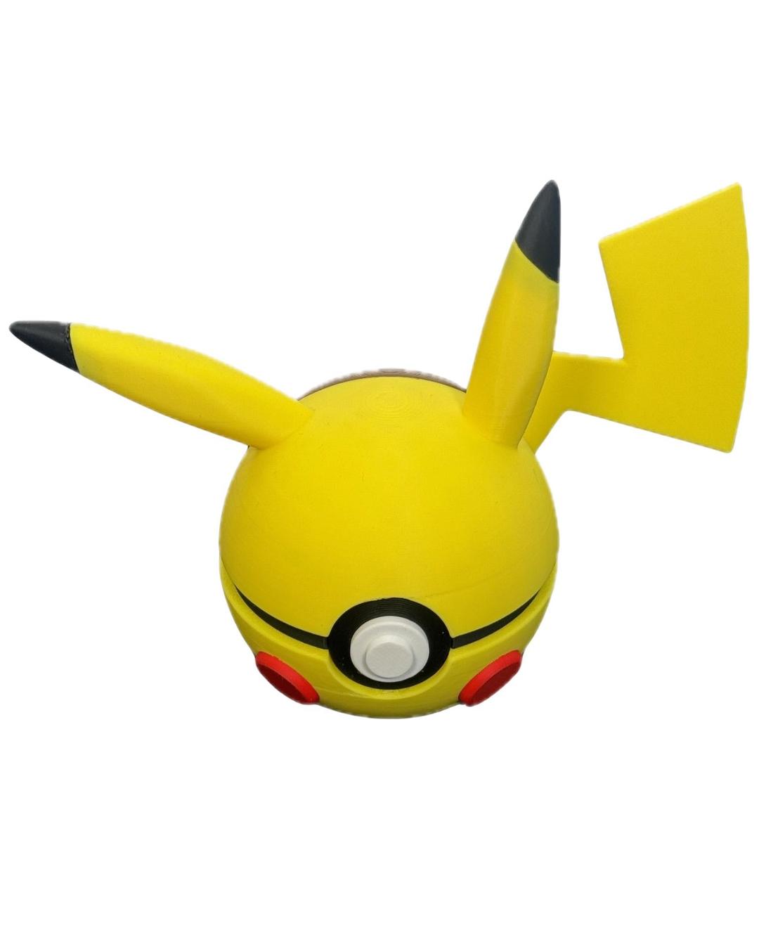 Pikachu 3D Printed Pokeball - Groovy Collectables