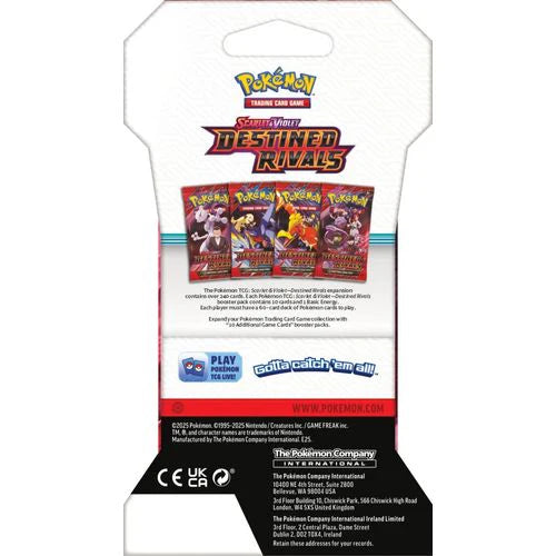 Pokémon TCG: Scarlet & Violet Destined Rivals Blister Pack - Groovy Collectables