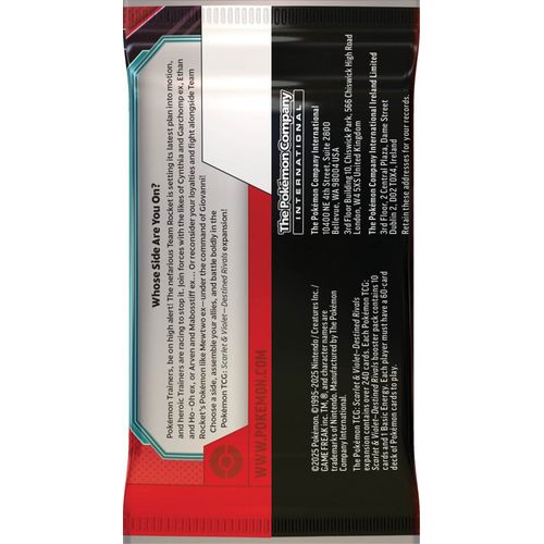 Pokémon TCG: Scarlet & Violet Destined Rivals Booster Pack - Groovy Collectables