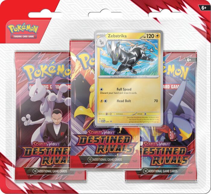 Pokémon TCG: Scarlet & Violet Destined Rivals Three-Booster Blister Pack - Groovy Collectables