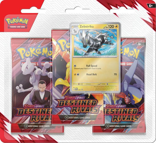 Pokémon TCG: Scarlet & Violet Destined Rivals Three-Booster Blister Pack - Groovy Collectables