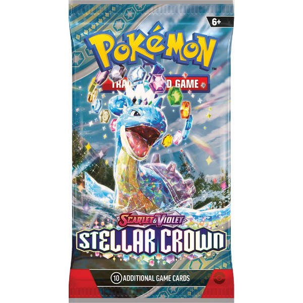Pokemon TCG Scarlet & Violet: Stellar Crown Booster Pack - Groovy Collectables