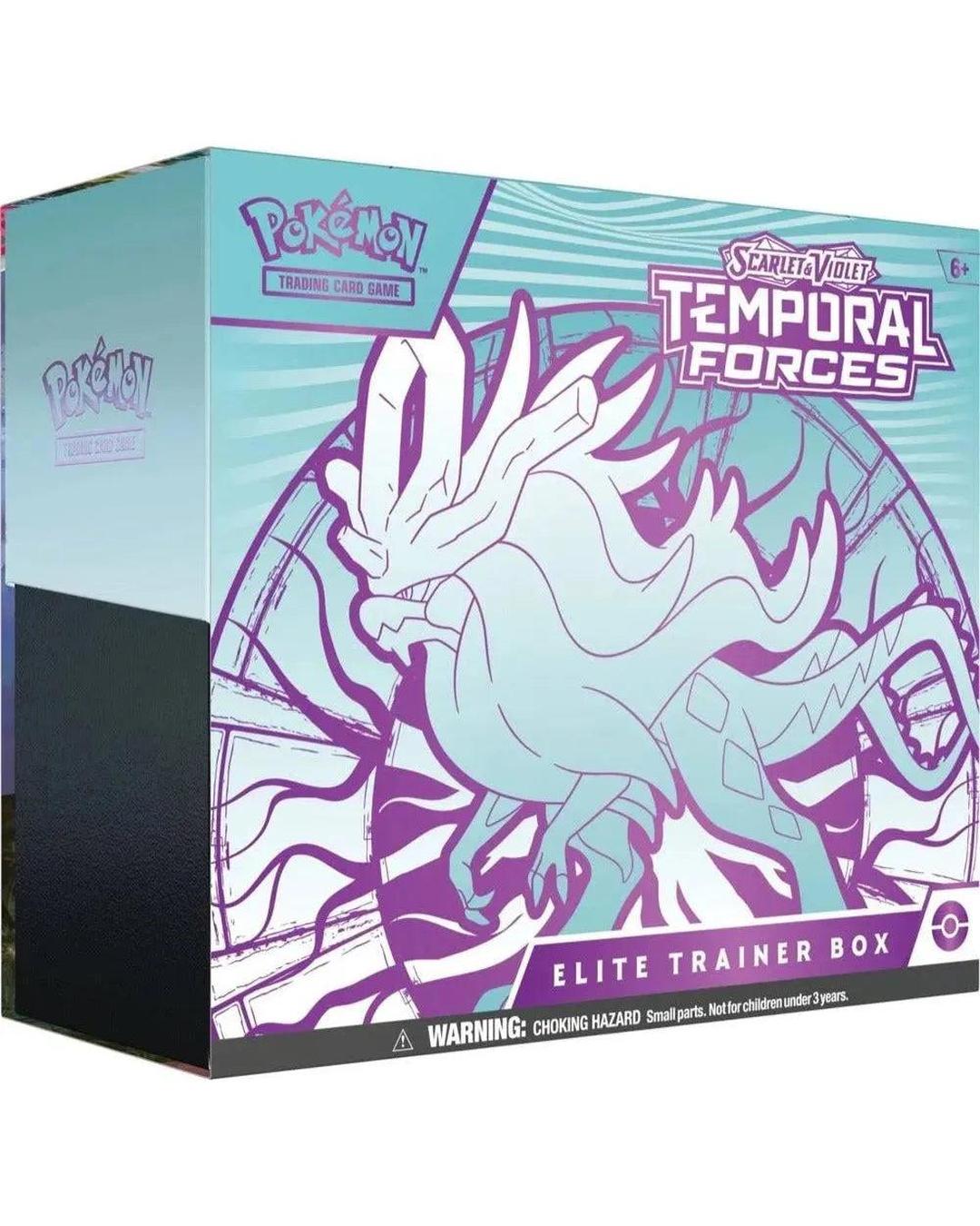 Pokemon TCG Scarlet & Violet - Temporal Forces Elite Trainer Box (Walking Wake) - Groovy Collectables