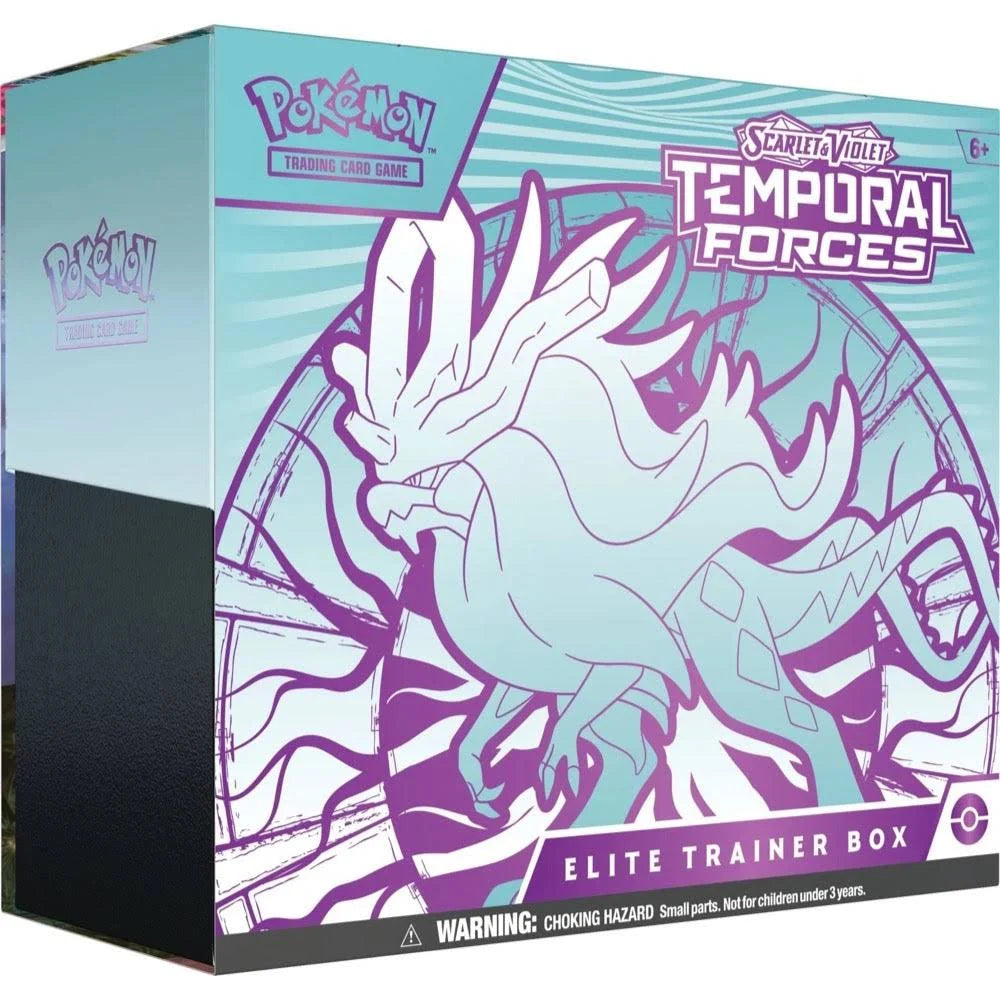 Pokemon TCG Scarlet & Violet - Temporal Forces Elite Trainer Box (Walking Wake) - Groovy Collectables
