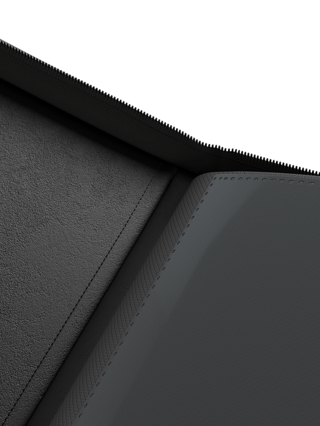 Collector's Series TOP LOADER Zip Binder - CLEAR - Black