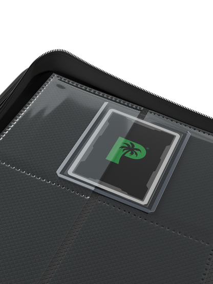 Collector's Series TOP LOADER Zip Binder - CLEAR - Black