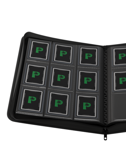 Collector's Series TOP LOADER Zip Binder - CLEAR - Black