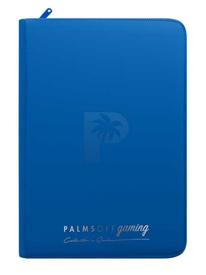 Collector's Series Top Loader Zip Binder - 9 Pocket - Blue
