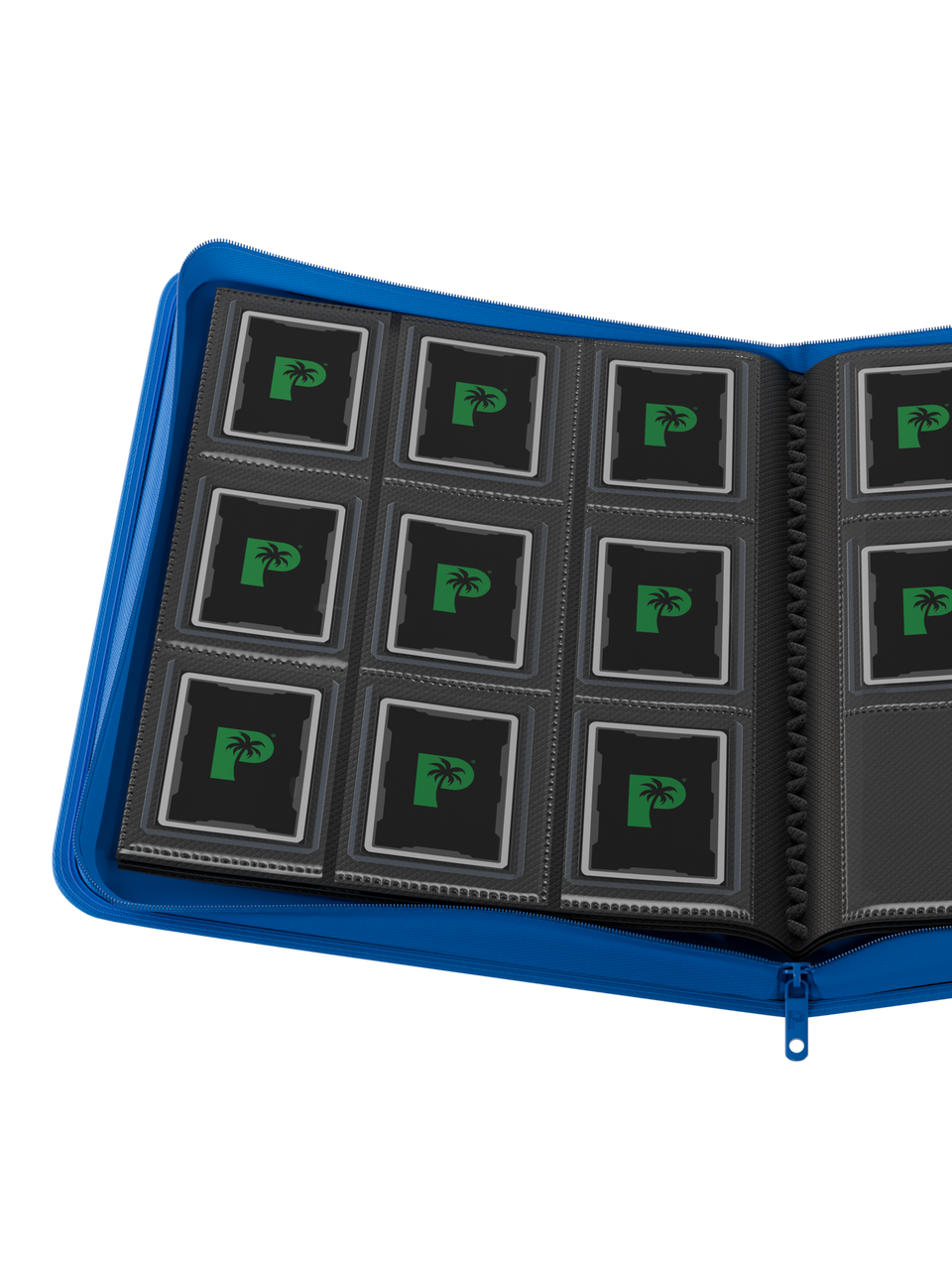 Collector's Series Top Loader Zip Binder - 9 Pocket - Blue