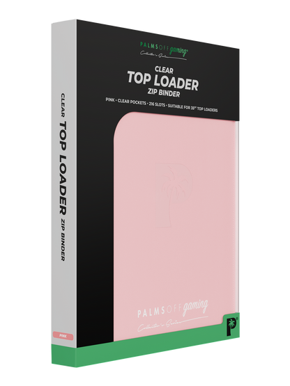 Collector's Series Top Loader Zip Binder - 9 Pocket - Pink