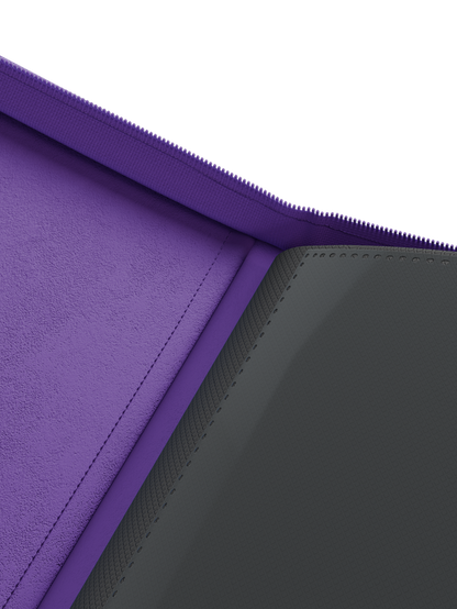 Collector's Series Top Loader Zip Binder - CLEAR - Purple